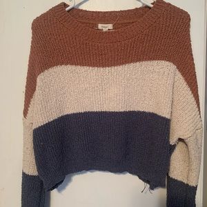 Cropped Sweater | Striped